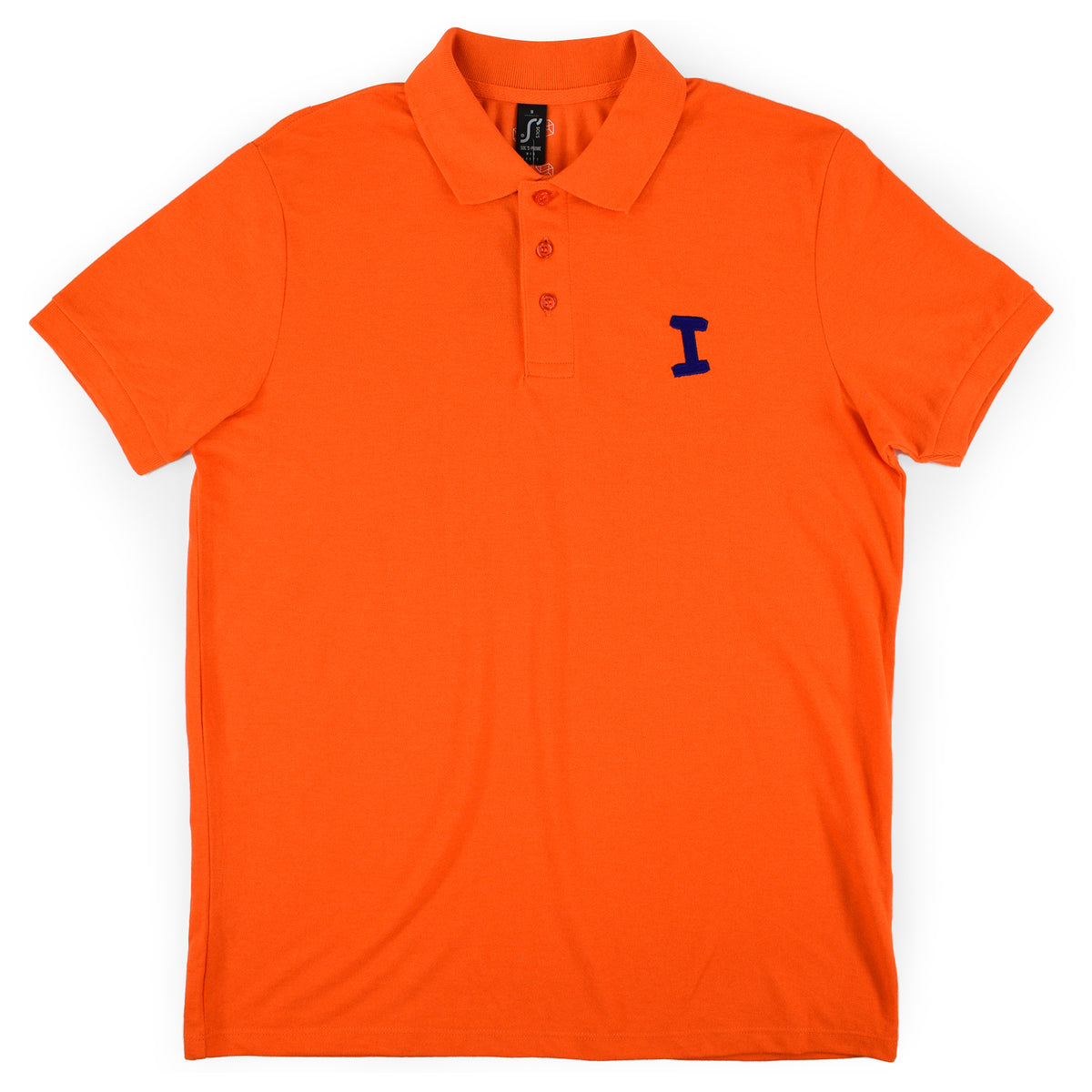 "I" Embroidered Polo Shirt