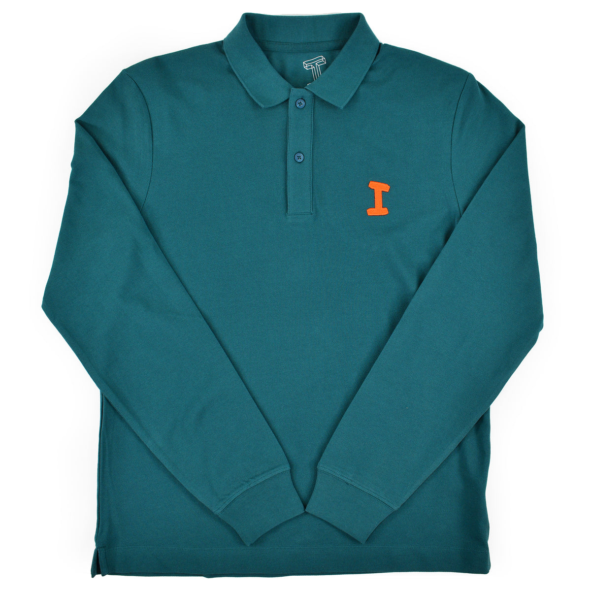 "I" St/St Long Sleeve Polo